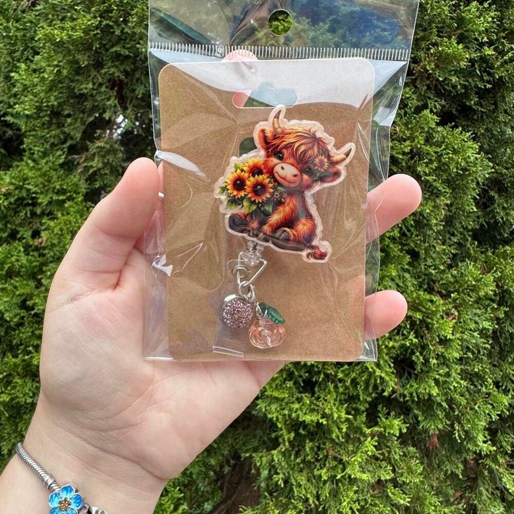 Highland Cow Badge Reel